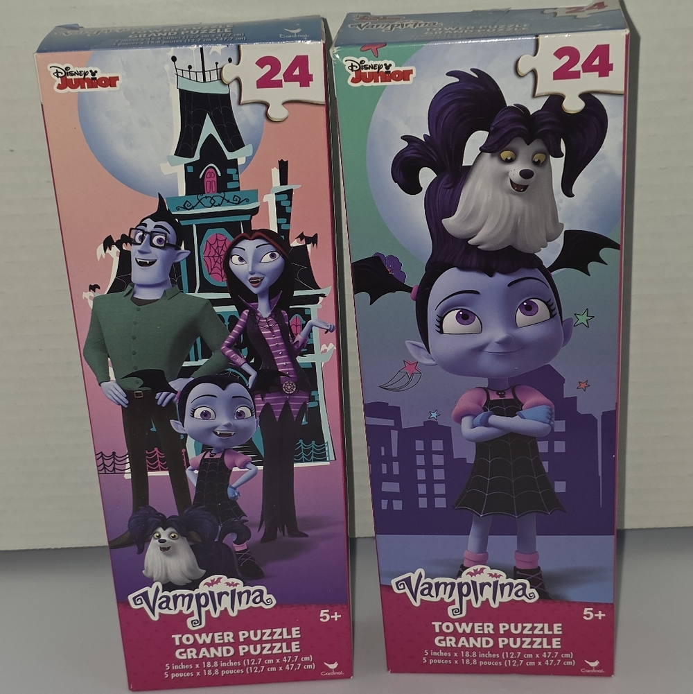 NIB Vampirina Tower Puzzle Set (2) 24 Piece